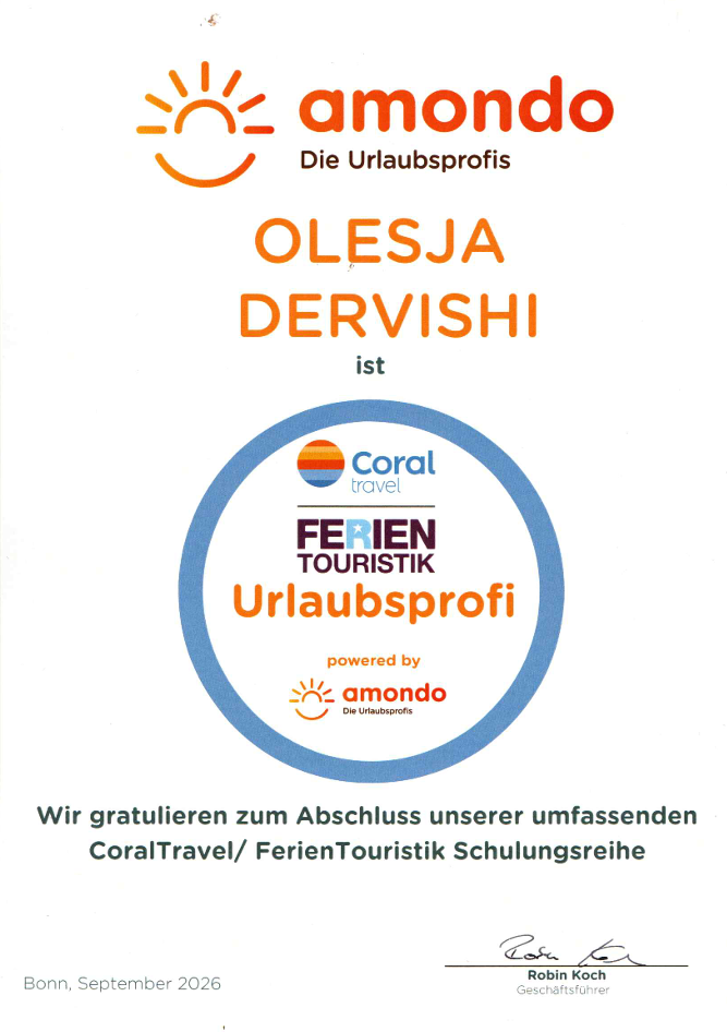 Urlaubsprofi – CoralTravel / FerienTouristik, powered by Amondo